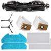 Cloudpower Kit di accessori per aspirapolvere Redkey R10, 2 sacchetti, 2 panni mocio, 2 spazzole laterali, 1 spazzola principale a rullo, kit di ricambio per robot aspirapolvere