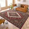 Generic Soggiorno Camera da letto Tappeti 160x230 cm Indiano Tribù Stile Decorazione casa Morbida Antiscivolo Zerbino Marrone Tappeto Stampato a Pelo Corto Lavabile