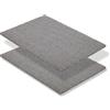 Carpido Zerbino in cocco antiscivolo - 40 x 60 cm Set da 2 grigio - Fibra naturale sostenibile per esterni coperti - 100% cocco - Tappetino per ingresso