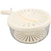 Fockety Ciotola Scolapiatti Multifunzionale, Ciotola per Scolapasta da 3 in 1 con Coperchio, Manico Pieghevole, Filtro per Scolapasta da, Ciotola per Lavare Frutta e (WHITE)