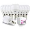 VIP LED VIPLED - SET di 10 LAMPADINE LED SFERA P45 E14 - 7W EQUIVALENTI A 45W DELLA LAMPADINA ALOGENA - 525 LUMEN - LUCE NATURALE 4000K