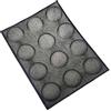 RELAND SUN Stampo rotondo per pane baguette hamburger stampo per cottura a pasta lunga per biscotti panino in fibra di vetro stampo in silicone antiaderente vassoio da forno