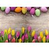 TAPPETIK Tappeto PASQUA, Passatoia in Stampa Digitale Alta qualità, Ampia Gamma di Colori e Disegni (Serie Digit PASQUA) - Disegno Pasqua (PASQUA TULIP V102, 52 x 330 cm)