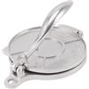 Cyrank Pressa Per Tortilla, Tortilla Maker Manuale Roti Maker Pressa Per Impasto Quesadilla Maker Pressa Per Tortilla in Lega di Alluminio Pressa Rotis Pressa Per Quesadilla Per Taco(16cm-Argento)