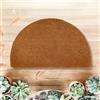 Carpido Zerbino in cocco antiscivolo - 50 x 80 cm Semicerchio naturale 16mm - Fibra coir sostenibile per esterni coperti - 100% cocco - Tappetino per ingresso