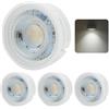 Sweet Led Lampada da 5 W, piatta, diametro 50 x 20 mm, lampadina in ceramica, 320 lm, 4000 K, 230 V, ricambio per lampade alogene, adatto per faretti da incasso, confezione da 4 pezzi