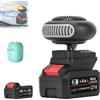 Homtrator Riscaldatore a Batteria, Sbrinatore Elettrico Portatile per Finestre a Batteria con Design Anti-ribaltamento, Sbrinatore per Auto Ricaricabile per Interni/tende da Campeggio, Calore Silenzioso