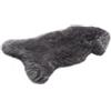 HOME LAMB Pelle di Pecora Grigio 100-110 cm - Naturale Pelle di Agnello Vero - Tappeto Salotto Moderno - Coperta Morbida Pelosa - Pelliccia Soffice
