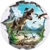 Generico Tappeto Rotondo Dinosauro animale, 3D Tappeto Rotondo Salotto - Tappeto Lavabile per Soggiorno Tappeto a Pelo Corto Tappeto per Camera Tappeto Antiscivolo Tappeto per Sala da Pranzo Tappeto 130cm