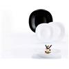 Dajar Luminarc Set 18Pz Carine Modern Bianco/Nero
