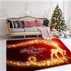 YAOTT Area Tappeto Zerbino 3D Natale Fantasia Tappeto Addensare Decorazioni Per La Casa Tappeto Natalizio Cucina Di Casa Pavimento Tappetino Da Bagno,S,120X160