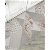 Home arredo casa Tappeto Passatoia Runner in Vinile a Metraggio Antiscivolo Antimacchia Multiuso Corridoio Soggiorno Lavabile in Lavatrice (flor, 50x300)