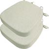 DOGACA Set 4/2 Cuscini Sedia da Cucina/Cuscini di Seduta, 40x38 43x40 43x42cm (3/5/8CM Spessore) Confortevole Cuscini Coprisedia da Cucina,con Lacci Imbottito,Lavabili(16,2pcs:40x38x8cm)