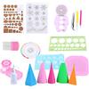 KENANLAN Kit per Arrotolare la Carta per Quilling, Righello per Pinzette con Strumenti Scanalati per la Decorazione Dell'home Office, 1 Set