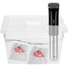 Acouto Contenitore Sous Vide 11 L con Cerniera Pieghevole, Materiale PC Durevole, Segni di Calibrazione, Coperchio Incluso, Compatibile con Tutti i Principali Utensili da Sous Vide