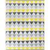 IDMarket - Tappeto esterno Sari Triangle Grigio e Giallo 270 x 370 CM