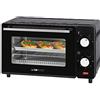 Clatronic Mini forno Clatronic MB 3746 | Camera di cottura da 8 litri | Riscaldamento superiore e inferiore | Regolazione continua della temperatura (100 °C-230 °C) | Incl. griglia, teglia e pinze | Nero