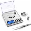 Smart Weigh Bilancia per Gioielleria di Alta Precisione al Milligrammo, 20 x 0,001g, con Funzione Tara, Pesi di Calibrazione e Pinzette Incluse