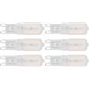 flexman 6 Lampadine LED G9, Dimmerabili 5 W, Dissipazione del Calore a 360 Gradi, Piccole Lampadine LED per Lampadari, Plafoniere, Ventilatori a Soffitto, Lampade per Armadietti (Luz cálida 220V)