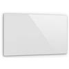 KLARSTEIN Crystal Wall - Radiatore a Infrarossi, Pannello Riscaldante Elettrico, 100 x 60 cm, 600 Watt, Installazione a Parete, Spegnimento Automatico, Vetro di Sicurezza Temperato, Bianco