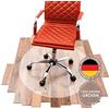 SCHMIEDWERK - Tappetino per sedia da ufficio, diverse dimensioni, tappetino protettivo per sedia da scrivania, antiscivolo, colore bianco trasparente, made in Germany (90 cm, rotondo)