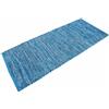 Casa Service Reno Tappeto Cotone Lavabile Bagno Cucina Antiscivolo Lavabile in Lavatrice (Blue, 50x120 cm)