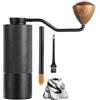 Smarbettiy Macinacaffè manuale, con fresa conica in acciaio inox, portatile, con manovella e manico in legno, per espresso, stampa, campeggio e viaggi