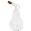 Oberstdorfer Glashütte Bottiglia di Vetro, caraffa di Vetro Trasparente e soffiato Forma di Pera Contenuto 0.3 litro, Altezza Circa 16 Centimetri, Progetto Oberstdorfer Glashuette