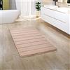 Paco Home Tappeto Bagno Tappetino Da Bagno Tappeto Doccia Morbido Memory Foam Effetto 3D Lavabile, Dimensione:50x80 cm, Colore:Beige 3