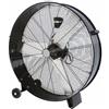 Generico Zep hir ZDM90CM Ventilatore Industriale da Terra Professionale con Ruote Struttura Interamente in Metallo Superpotente Pala 90 cm Gabbia 3 velocità selezionabili Motore da 360W, Nero