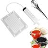 Generic Kit di sferificazione - Scatola per caviale, strumenti per la gastronomia molecolare, dispenser per salsa di uova con 100 fori, infusore e cucchiaio da 14,103 cm x 9,996 cm, decorazione creativa per