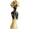 SZLIFE Statua di donna africana in resina, opera d'arte, regalo da collezione, artigianato, elegante decorazione da tavolo, scultura per ufficio, casa, Style a