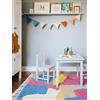 RugVista Berbera Tappeto per bambini, 160 x 230 cm, Multicolore | Moderni, Rettangolare, Pelo medio, Lavabile solo a secco, Oeko-Tex 100, Senza sostanze chimiche pericolose, Cameretta