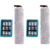 StarRing Kit di filtri a spazzola a rullo per Bissell per lavasciuga pavimenti Crosswave HF2/3845N/3831, 2 spazzole a rullo, 2 filtri HEPA, 1 spazzola di pulizia