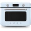 Smeg, Forno Combinato a Vapore da Appoggio COF01PBEU, 10 Funzioni di Cottura, 33 Ricette Automatiche, Serbataio Estraibile, Cottura a Vapore, Funzione Decalcificazione, Potenza 1800W, Azzurro Pastello