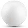 Netuno 10 Palline di polistirolo diametro 8 cm pallina polistirolo bianco da decorare paillettes base decorazioni Natale DIY fai da te decoupage feste progetti scolastici casa scuola