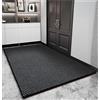 YHXAIQ Zerbino Ingresso Esterno e Interno, Tappeto Ingresso Interno, Assorbente e Antiscivolo, in Poliestere e TPE per Porte d'Ingresso, Cortili e Verande(Black,50 x 150 cm)