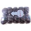 LA SPOLETTA GOMITOLI 100% MERINO SUPERWASH VARIEG ARANCIO/GRIGIO FERRI 2.5/3 500 g BB80
