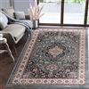 Mazovia Tappeto Salotto Moderno Pelo Corto - Tappeti Moderni Soggiorno - Tappeti Camera da Letto - Tappeti Salotto Grandi Dimesnioni - Motivo Orientale - Blu Nero - 60 x 100 cm