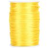 BORDSTRACT Corda di Raso, Corda di Raso di Nylon Filo di Nodo Cinese Decorazione Filo per Annodare a Coda di Ratto per Creazione di Gioielli, Cucito, Maglieria(giallo)