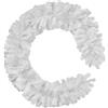 tectake® Ghirlanda Natalizia 270 cm, Ghirlanda Porta Ingresso Casa, Addobbi Natalizi, Decorazioni di Natale, Festone Natalizio Pieghevole, Rami di Pino, Casa, Porta, Camino, Scale, Finestra - Bianco