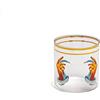 SELETTI BICCHIERE IN VETRO TOILETPAPERS LOVES DIAM.8 H.8 HANDS WHITH SNAKES
