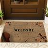 Generic Zerbino con musica di benvenuto, vintage, per interni ed esterni, decorazione per interni ed esterni, antiscivolo, impermeabile, anti-polvere, facile da pulire, 73 x 43 cm