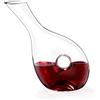 Wilmax England Wilmax Caraffa per decantare il vino rosso - 1000 ml - Caraffa per vino in vetro - Caraffa per decantare - Bicchieri da vino bianco