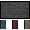 Olivo Tappeti OLIVO.shop | Tappeto asciugapassi antiscivolo, zerbino ingresso esterno intero, tappeto assorbente ingresso (Grigio, 90x150 cm)