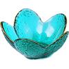Romantic LOVE Phnom Penh Ciotola Di Vetro Dessert Ciotola Nido D'Uccello Insalata Ciotola Piatto Di Frutta Ciotola Petalo Trasparente Ciotola Colazione Ciotola Gelato Ciotola (piccolo,Blu)