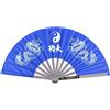 Tiiyee Ventaglio Pieghevole, Ventagli, Ventaglio da Borsetta,Ventilatore Kung Fu Cinese Acciaio Inossidabile Arti Marziali Tai Chi Fan Grande Portatile Pieghevole Artigianale Tessuto di Nylon per Decorazioni