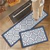Aoojlo Tappeto Cucina Antiscivolo Lavabile, 40x60cm+40x160cm Passatoia Cucina Tappeti Cucina Lavabile Antiscivolo, Tappeto per Cucina, Tappetino Cucina, Tappeto Corridoio, Tappeto da Cucina, Flower Tiles