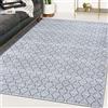 Mazovia Tappeto Salotto Moderno - Tapeto Stampato a Pelo Corto - Morbido Tappeto Camera da Letto - Antiscivolo Tapeto TOSCANA - Tappeto Salotto Motivo Geometrico - Grigio 140x200cm
