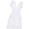LOVIVER Grembiule da Cameriera Stile Vittoriano, Grembiule con Pizzo, Bianco